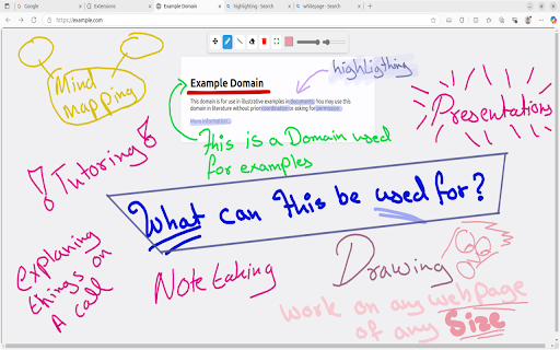 Whiteboard Pro – Draw On Any Site :: Turn any webpage into a whiteboard! Works on any site with full-page coverage. Perfect for notes, and teaching—fast.