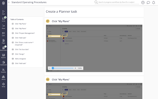 Flowingly SOP Recorder :: Create SOPs instantly. Keep documentation current during onboarding and ERP changes. Save 95% of SOP writing time.