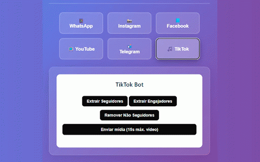 Robô Turbo - Projetos Unificados :: Sistema unificado para WhatsApp e Instagram - Automatização de mensagens e interações