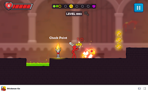 Stickman Go Game - Experience High-Speed Running Thrills! :: Guide your stickman through thrilling levels in this addictive offline running game!