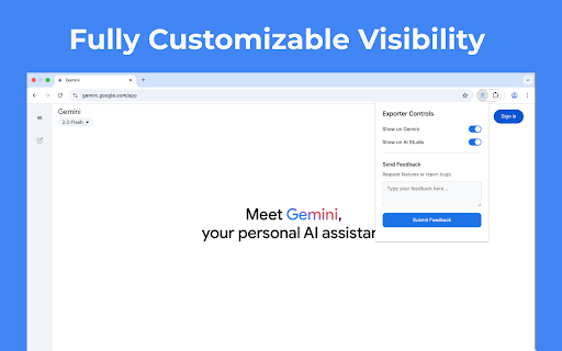 SaveChat – for Gemini & AI Studio :: Export Gemini and AI Studio conversations