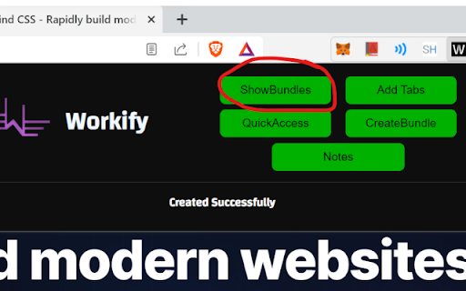 Workify :: The Extension is used to Boost the productivity, here in this extension you can manage tabs make there bundles, just open them in…