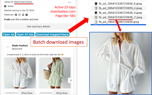 Facebook Ad Library Insights - Filter ADs,Download HD-Videos :: Enhances Meta Ad Library filter, save ADs origin images/videos, effective competitive analysis.