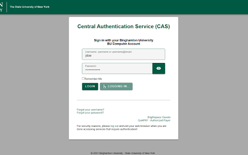 BingFastLogin :: Automates Binghamton CAS login and generates/fills TOTP codes.