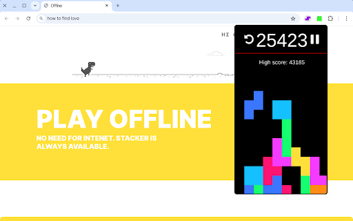 Stacker - Falling blocks! :: A fun arcade game that plays in a popup. Stack falling tetra blocks without hitting the ceiling!