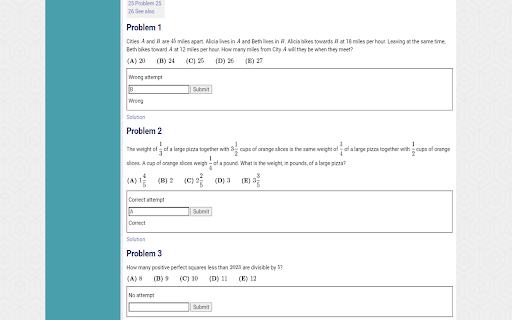AOPS Submit :: Submit solutions and track progress on aops.com tests.