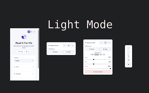 Read It For Me :: Natural text-to-speech with smart language detection and premium voice selection for accessibility and productivity