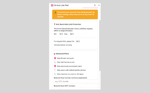 IG Auto Like Tool :: IG Auto Like Tool automates your engagement by helping you auto like Instagram posts on your feed and hashtags.