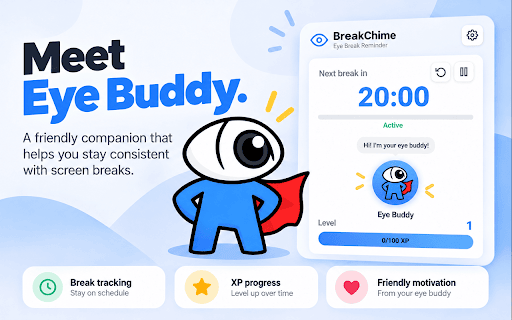 BreakChime - Screen Break Reminder :: BreakChime helps protect your eyes with gentle 20-20-20 reminders