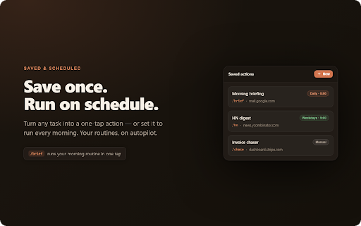 doeverything – AI Browser Agent :: doeverything — an AI agent that drives your browser. Chat in the side panel; it navigates, fills forms, and runs tools for you.