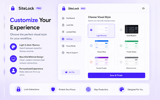 SiteLocker :: A premium site lock utility. Lock distracting or sensitive domains behind a secure 4-digit PIN.