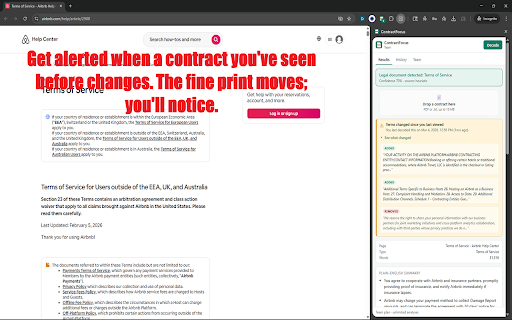 ContractFocus: Read What You're Agreeing To :: On-device TOS, privacy, lease, NDA, and contract decoder. Plain-English summary, red-flag clauses, version alerts.