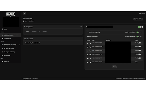 Globo Call Tracker :: Auto-tracks Globo calls and logs billable minutes.
