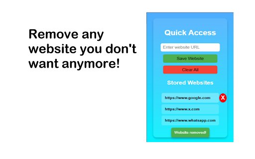 QuickDash :: Quickly access your favorite websites.