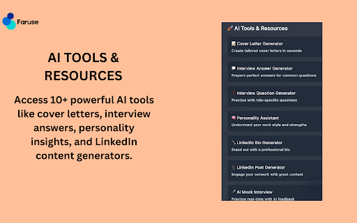 Faruse Job Application Assistant :: Autofill job applications with your Faruse profile and AI-generated answers