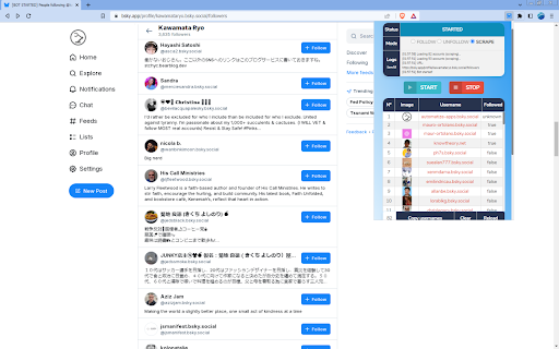 Bluesky Automation :: Follow/Unfollow/Scrape automatically Bluesky accounts