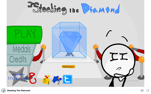 Stealing The Diamond Game - Master the Art of the Heist! :: Steal a diamond in this thrilling point-and-click adventure with humor and strategy! Free and offline.