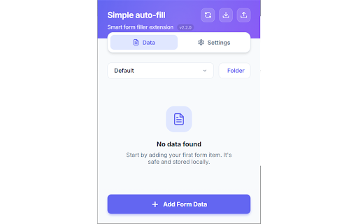 Simple auto-fill :: The simplest form filler with auto-suggestions and right-click menu