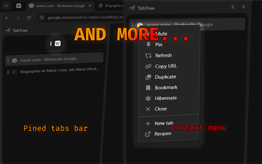 TabsTree :: A tab management sidebar with tree structure and advanced features.