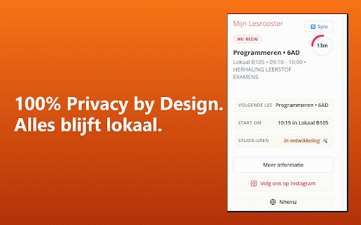 Smartschool Courses :: Toont live je lesrooster, countdowns, en studie-uren van Smartschool.