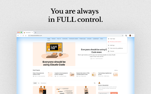 Manus Browser Operator :: Connect your browser to Manus Agent and let it help you complete everyday tasks that require your personal context.