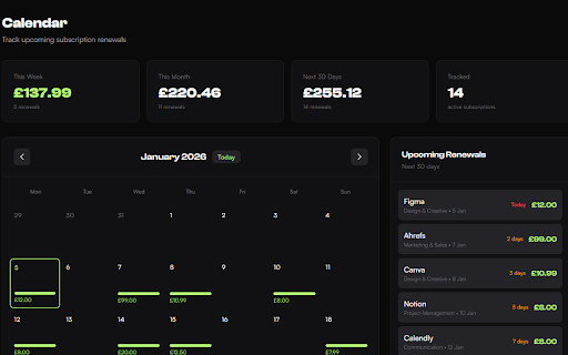 SaaSZombie - Subscription Tracker :: Track which SaaS subscriptions you actually use. Works with SaaSZombie.com to identify zombie subscriptions.
