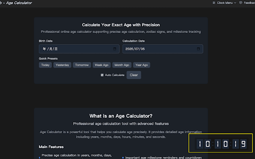 Flip Clock - Beautiful Digital Clock :: Add a beautiful flip clock to any webpage with drag-and-drop positioning.
