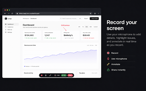 Glitch — Bug Reporter, Screen Recorder & Logs Capture :: Local-first bug reporting tool. Capture screenshots, record tabs, and collect debug info — all stored locally.