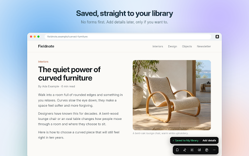 FoundKeep — Save what matters :: Save readable pages, screenshots, highlights, images and notes with original source details in a private, searchable library.