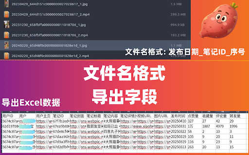 小红薯Pro-下载小红书视频/图片/评论 :: 小红书笔记无水印高清视频/图片/live下载导出、商品详情图/描述图/视频下载、搜索列表交互数据排序及笔记评论导出