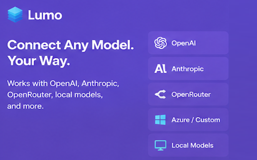 Lumo :: AI-powered browser sidebar assistant