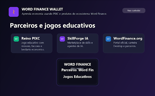 Word Finance Wallet :: Carteira digital multirrede para gerenciar ativos, enviar e receber pagamentos e conectar-se a aplicativos descentralizados.