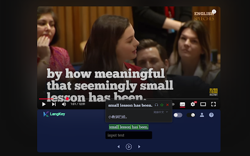 langkey |Learning foreign languages without any effort :: Easy learning language support for Chinese-English-Korean-Japanese-German- and Arabic with YouTube videos.