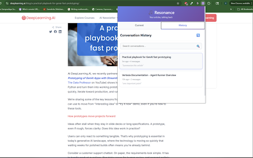Resonance :: Talk to your articles. Remember everything.