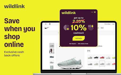 Wildlink: Smarter shopping with rewards :: Auto-apply coupons and earn rewards wherever your AI-guided journey takes you.