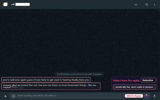 Miles 3.0 :: Write better replies. take control of the conversations.