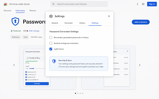 Password Generator :: Password Generator is a fast, privacy-focused Chrome extension for creating strong passwords and memorable passphrases. Everything…