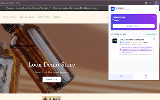 ShopLens - Shopify Theme & App Detector :: Instantly detect Shopify Themes & Apps. The smart analysis tool that suggests free alternatives to help you save monthly costs.
