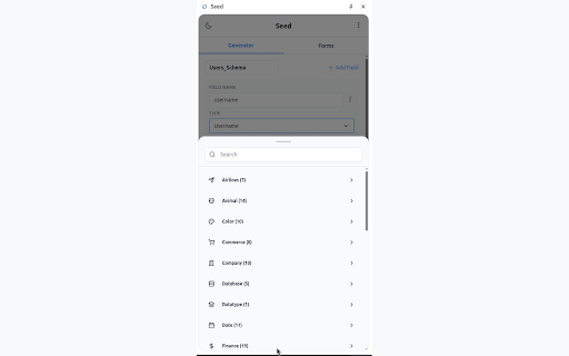 Seed :: A developer tool to generate realistic test data and inject it into web forms to accelerate testing.