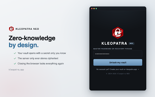 Kleopatra Neo - Secure Email, Passwords & PGP :: Encrypt & decrypt with PGP. Auto email aliases. Zero-knowledge password manager with autofill, AES-256 on your device.