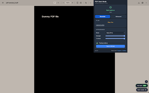 PDF Dark Mode :: Dark Mode for PDF files to reduce eye strain.
