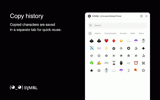 SYMBL: Unicode & Emoji Picker :: Find, Copy & Paste Unicode Symbols & Emoji