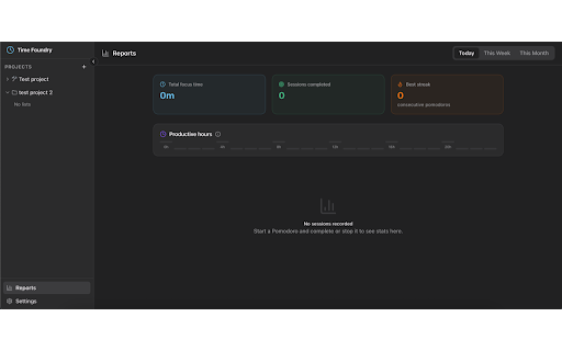 Time Foundry :: Task management and Pomodoro timer for developers