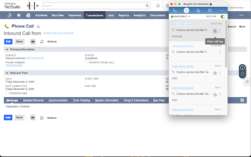 RingCentral RingCX for NetSuite :: RingCentral RingCX for NetSuite