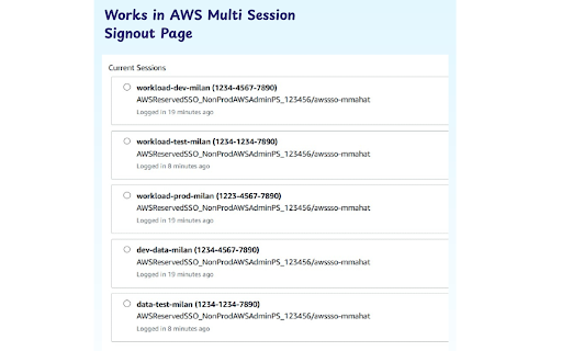 AWS Account ID Mapper :: Map AWS Account ID in AWS Console, multi-session pages & browser tab with a friendly name, shortcutname and color