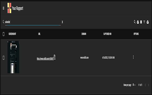 Your Rapport :: An open source chrome extension for grabbing screenshots from the internet and making them searchable and downloadable.