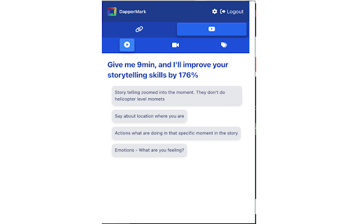 DapperMark - Summarize, Translate, Bookmark YouTube Videos with CHATGPT :: Instantly Summarize transalate transcriptions, Bookmark, and Rediscover your favorite YouTube videos