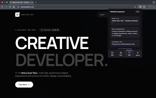 Website Inspector :: The ultimate developer toolkit.