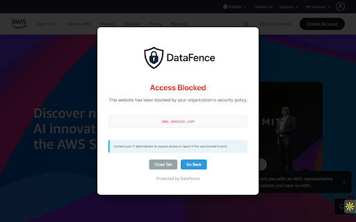 DataFence - Data Loss Prevention :: Protect sensitive data from unauthorized uploads. Monitor and block file transfers in real-time.
