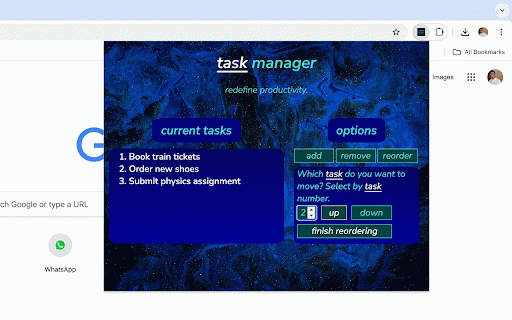 Task Manager :: An app to bolster productivity. Manage your tasks.